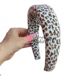 Bentita deosebita pentru par Hand Made BTP060BB - Model animal print